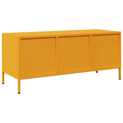 vidaXL TV Cabinet Mustard Yellow 101.5x39x43.5 cm Cold-rolled Steel