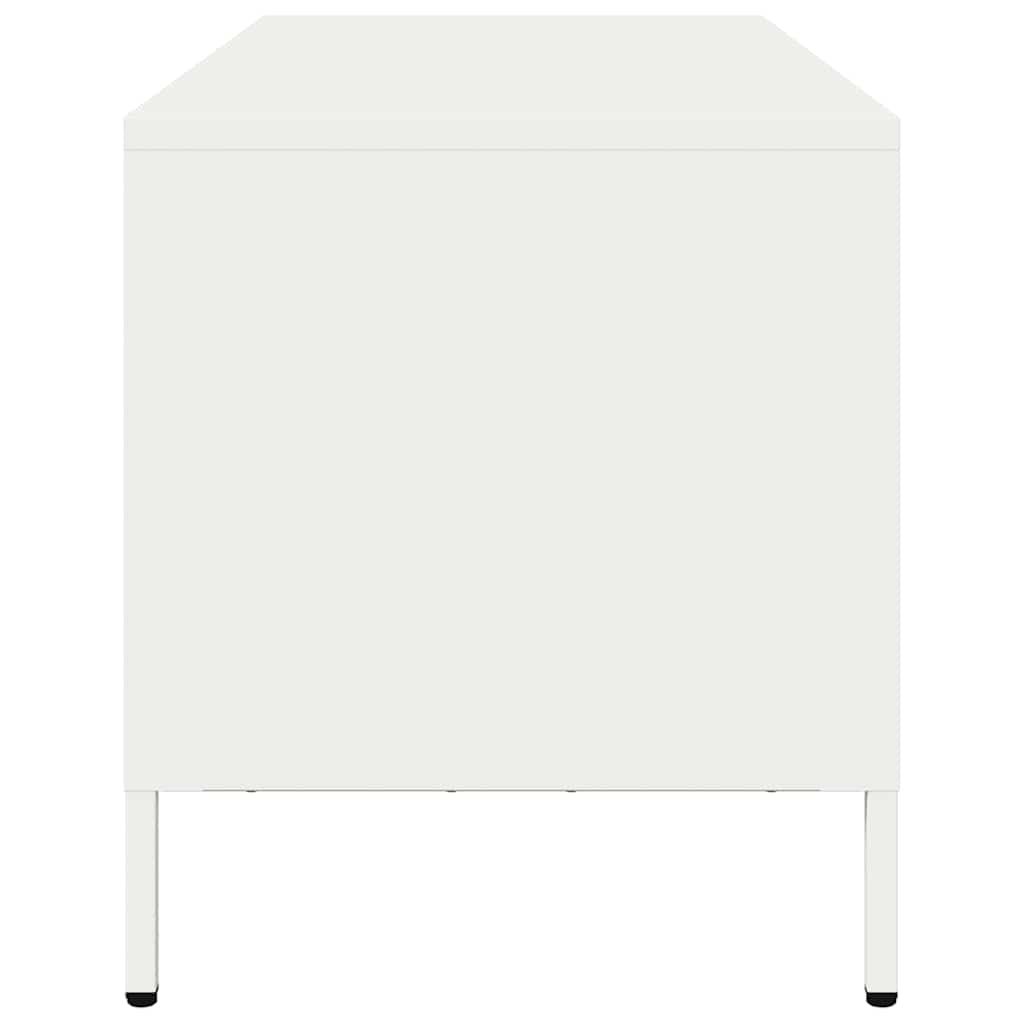 vidaXL TV Cabinet White 101.5x39x43.5 cm Cold-rolled Steel