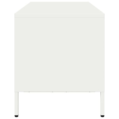 vidaXL TV Cabinet White 101.5x39x43.5 cm Cold-rolled Steel