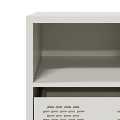 vidaXL TV Cabinet White 101.5x39x43.5 cm Cold-rolled Steel