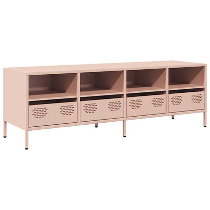 vidaXL TV Cabinet Pink 135x39x43.5 cm Cold-rolled Steel