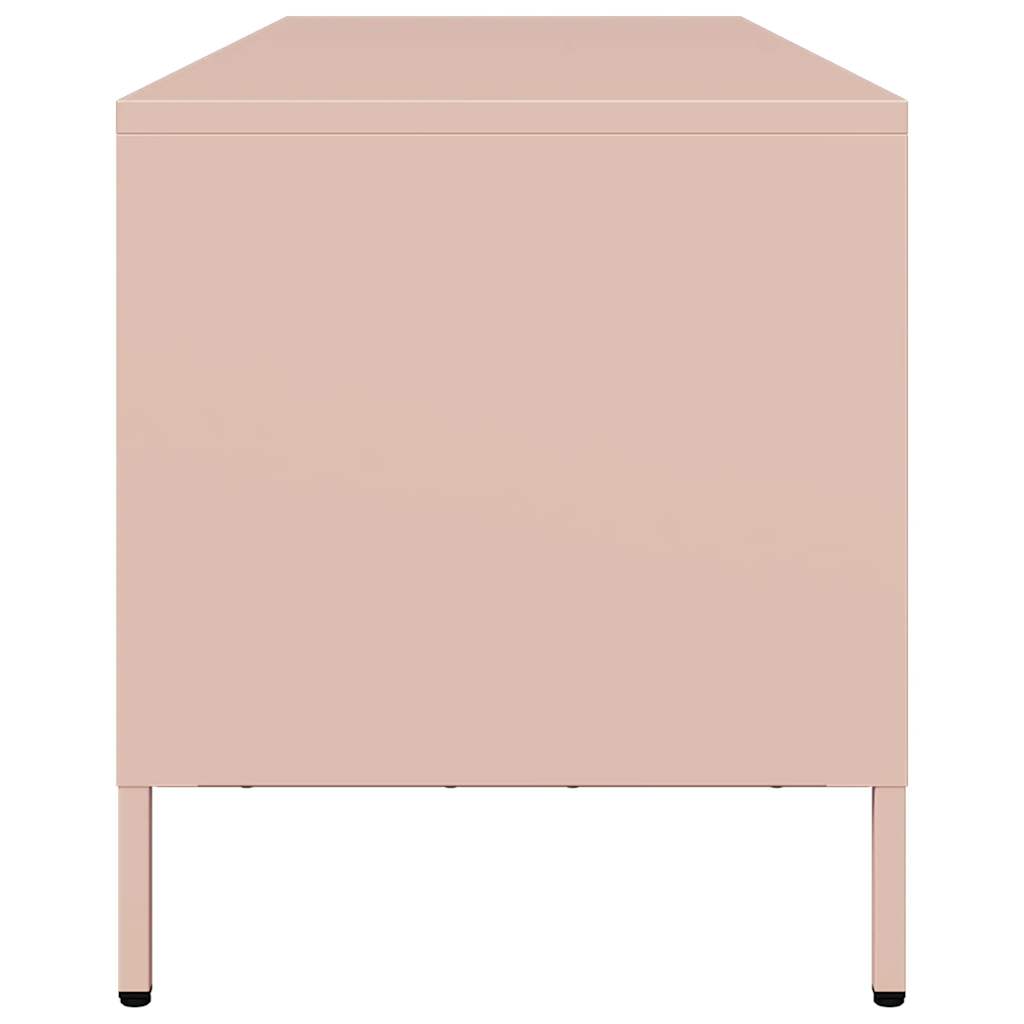 vidaXL TV Cabinet Pink 135x39x43.5 cm Cold-rolled Steel