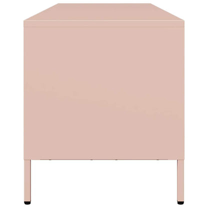 vidaXL TV Cabinet Pink 135x39x43.5 cm Cold-rolled Steel