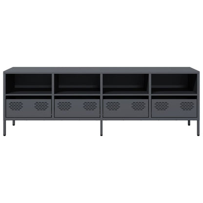 vidaXL TV Cabinet Anthracite 135x39x43.5 cm Cold-rolled Steel