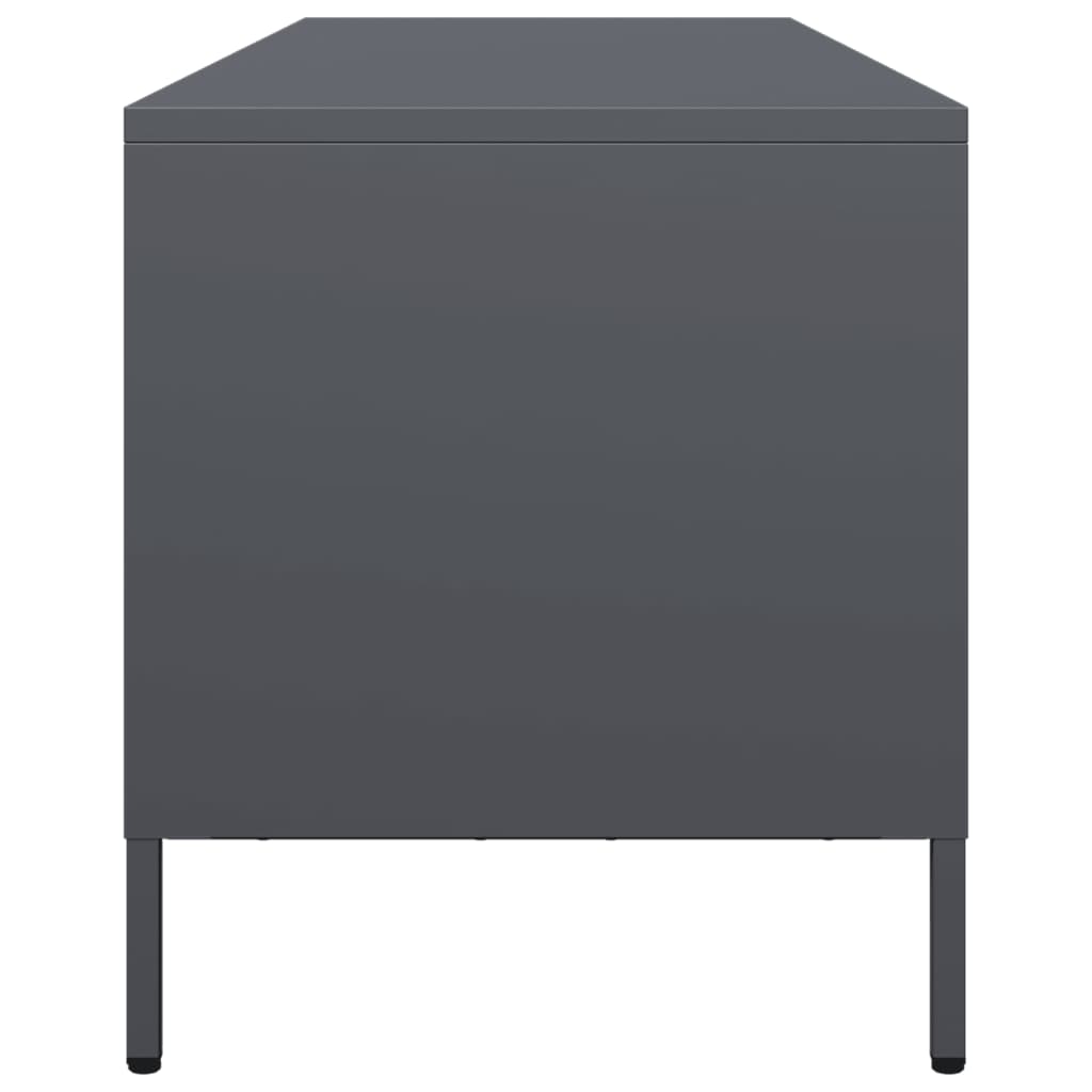 vidaXL TV Cabinet Anthracite 135x39x43.5 cm Cold-rolled Steel