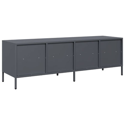 vidaXL TV Cabinet Anthracite 135x39x43,5 cm Cold-rolled Steel