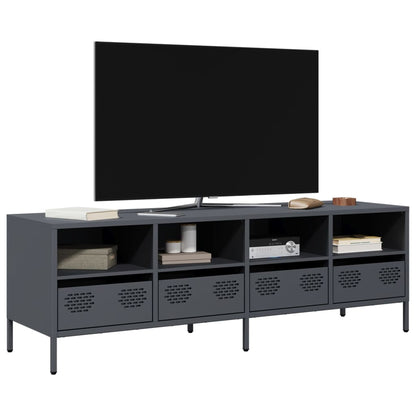 vidaXL TV Cabinet Anthracite 135x39x43,5 cm Cold-rolled Steel