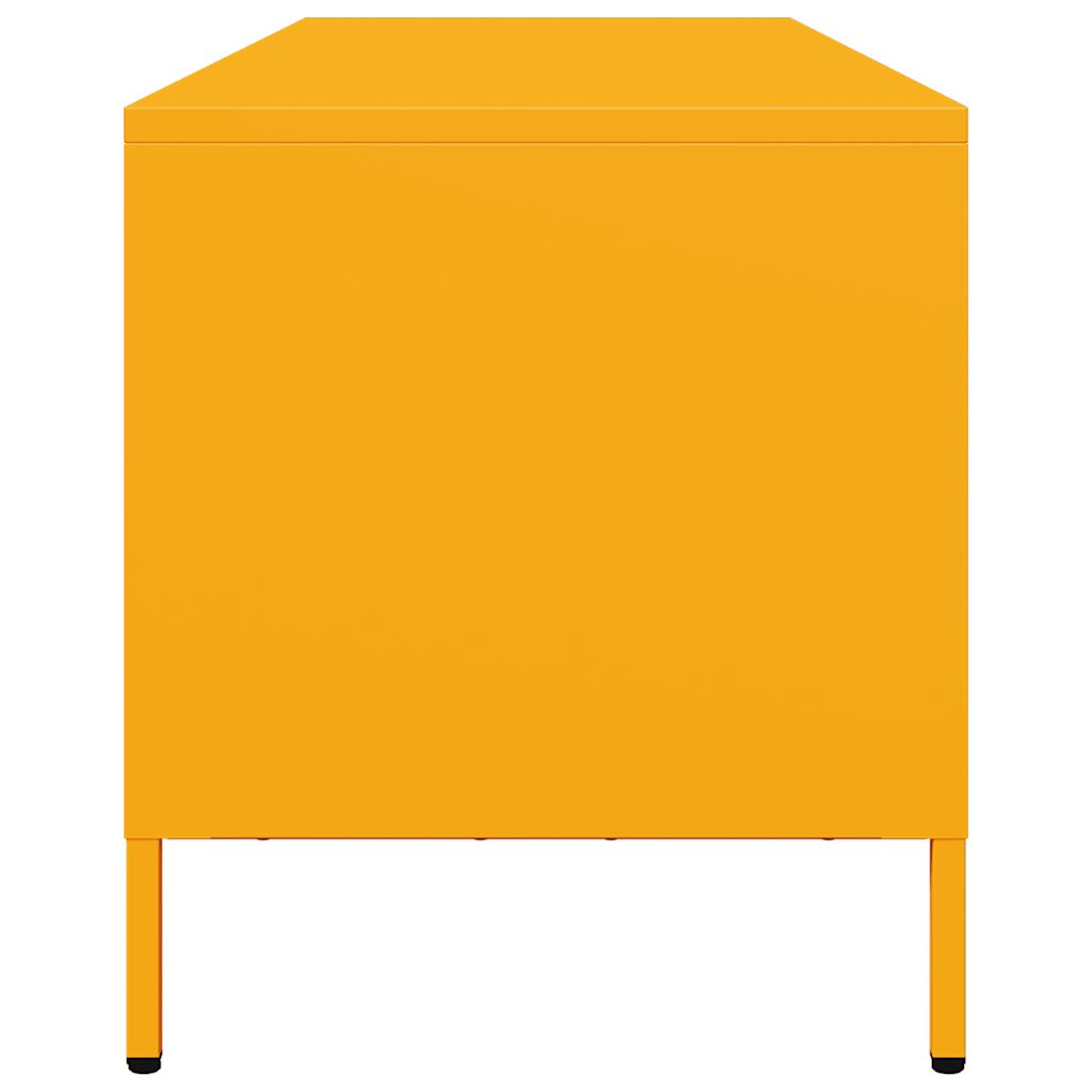 vidaXL TV Cabinet Mustard Yellow 135x39x43.5 cm Cold-rolled Steel