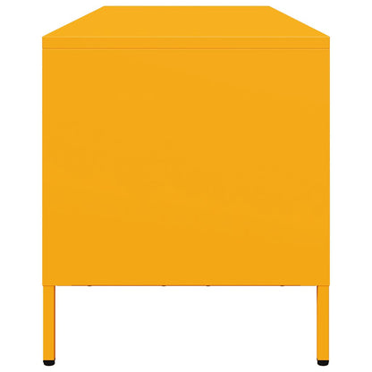vidaXL TV Cabinet Mustard Yellow 135x39x43.5 cm Cold-rolled Steel