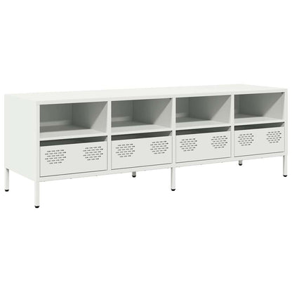 vidaXL TV Cabinet White 135x39x43.5 cm Cold-rolled Steel