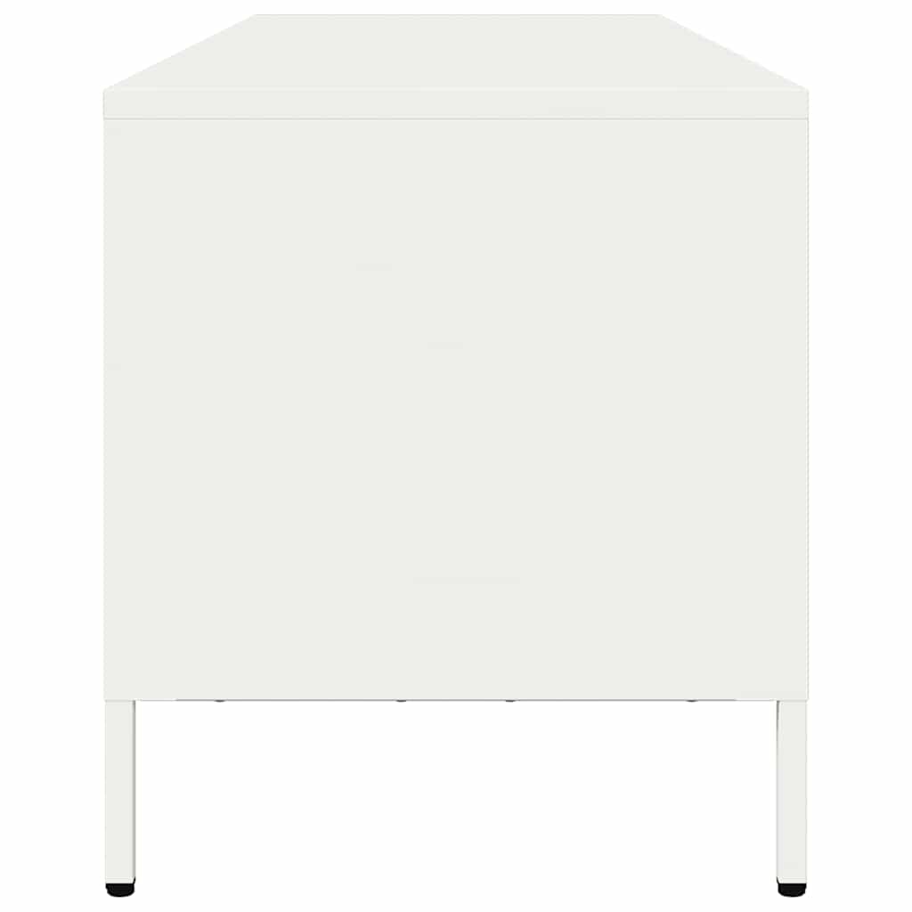 vidaXL TV Cabinet White 135x39x43.5 cm Cold-rolled Steel