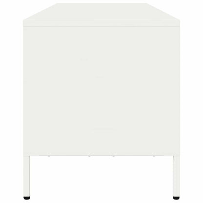 vidaXL TV Cabinet White 135x39x43.5 cm Cold-rolled Steel