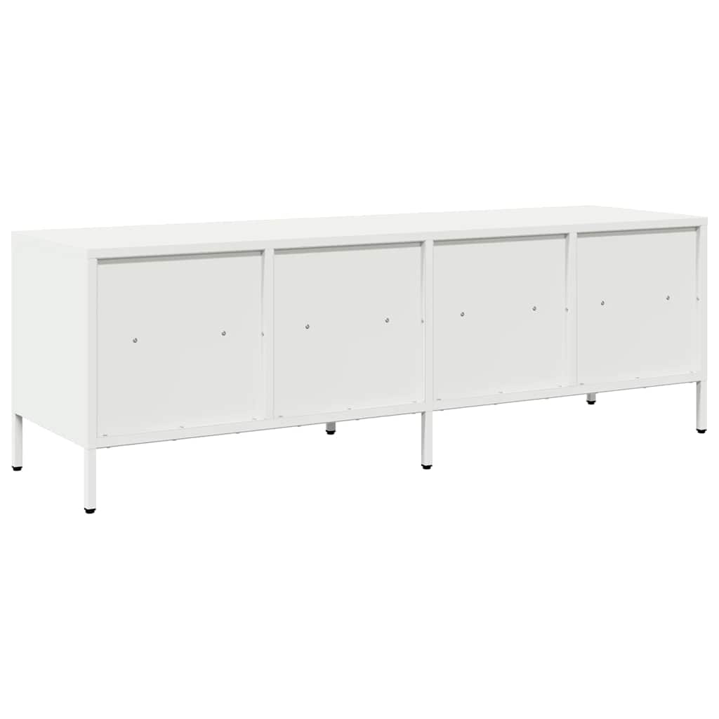 vidaXL TV Cabinet White 135x39x43.5 cm Cold-rolled Steel