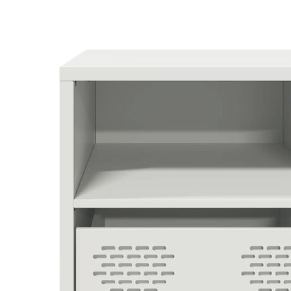 vidaXL TV Cabinet White 135x39x43.5 cm Cold-rolled Steel