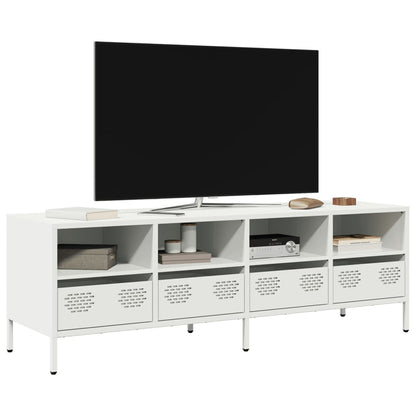 vidaXL TV Cabinet White 135x39x43.5 cm Cold-rolled Steel