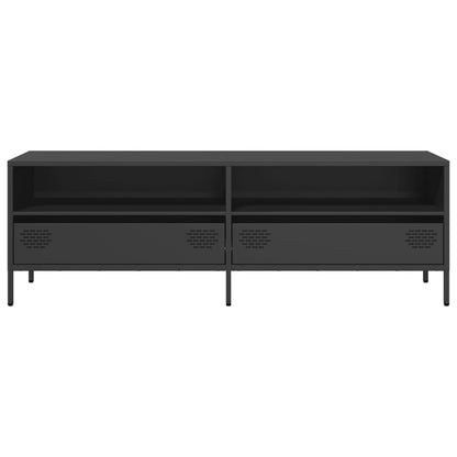 vidaXL TV Cabinet Black 135x39x43.5 cm Cold-rolled Steel