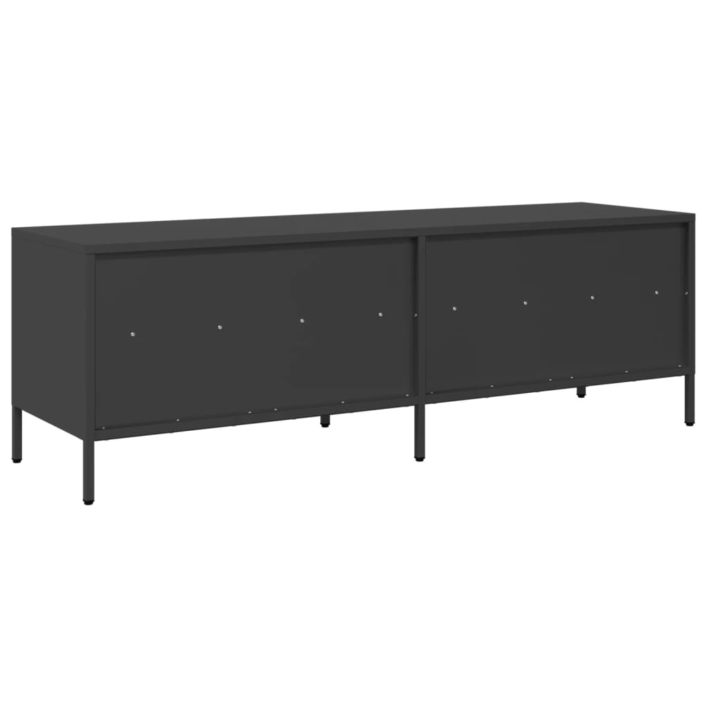 vidaXL TV Cabinet Black 135x39x43,5 cm Cold-rolled Steel