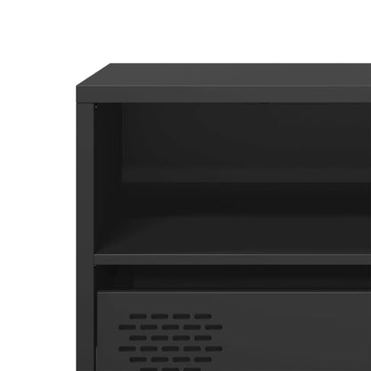 vidaXL TV Cabinet Black 135x39x43.5 cm Cold-rolled Steel