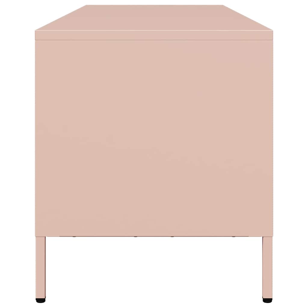 vidaXL TV Cabinet Pink 135x39x43.5 cm Cold-rolled Steel