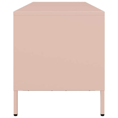 vidaXL TV Cabinet Pink 135x39x43.5 cm Cold-rolled Steel