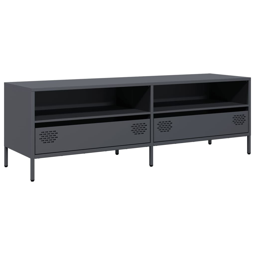 vidaXL TV Cabinet Anthracite 135x39x43,5 cm Cold-rolled Steel