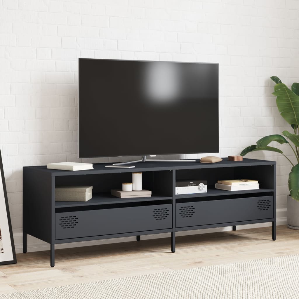 vidaXL TV Cabinet Anthracite 135x39x43.5 cm Cold-rolled Steel