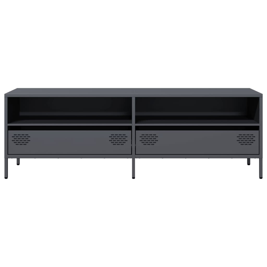vidaXL TV Cabinet Anthracite 135x39x43.5 cm Cold-rolled Steel
