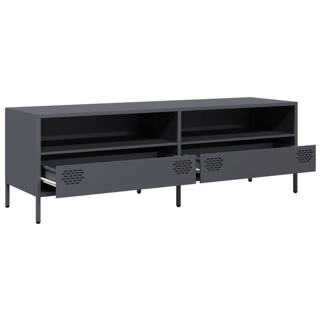vidaXL TV Cabinet Anthracite 135x39x43.5 cm Cold-rolled Steel