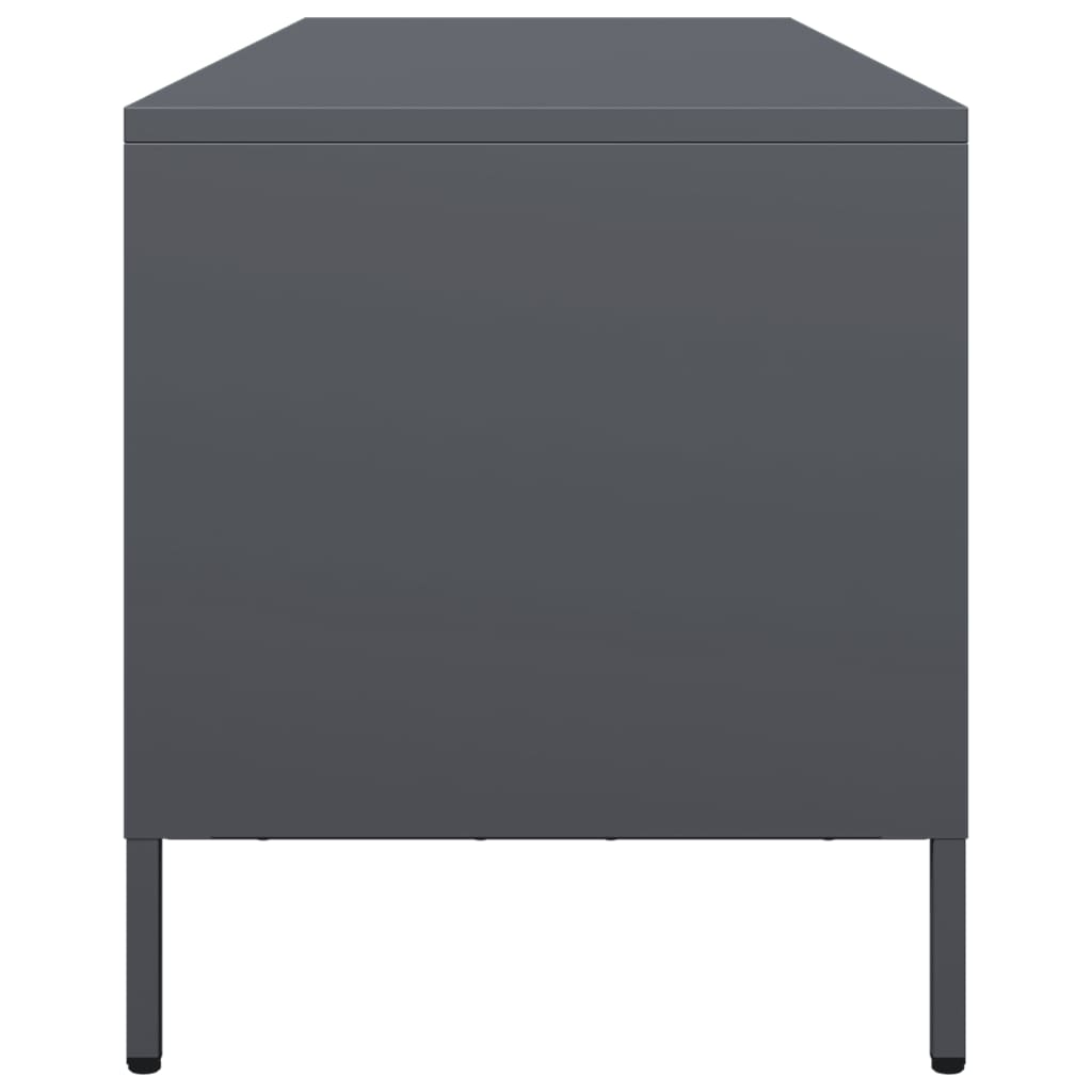 vidaXL TV Cabinet Anthracite 135x39x43.5 cm Cold-rolled Steel