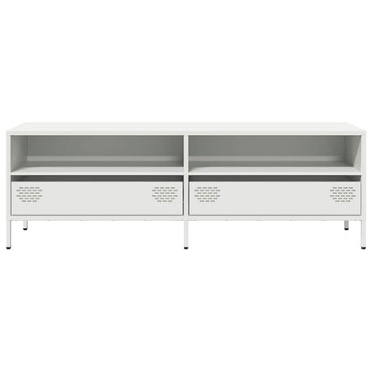 vidaXL TV Cabinet White 135x39x43.5 cm Cold-rolled Steel