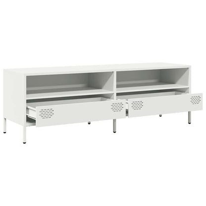 vidaXL TV Cabinet White 135x39x43.5 cm Cold-rolled Steel