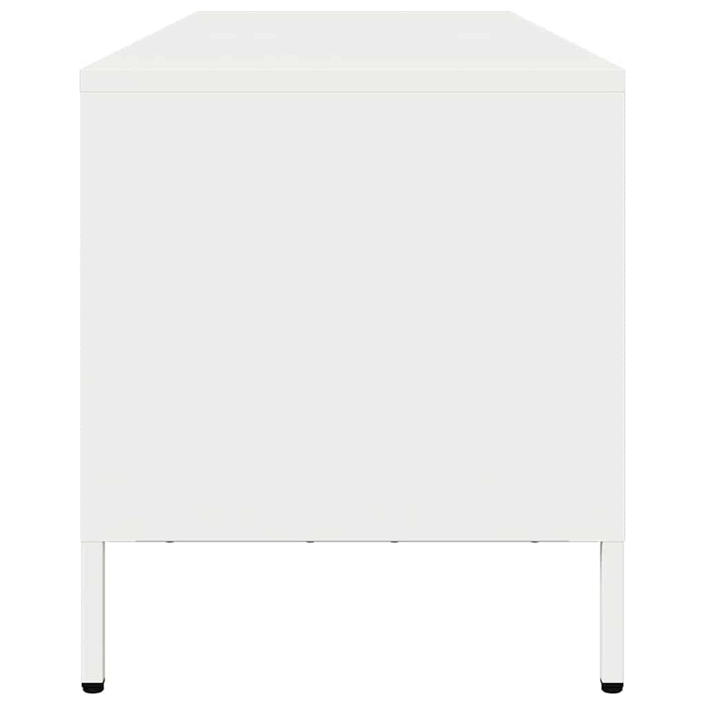 vidaXL TV Cabinet White 135x39x43.5 cm Cold-rolled Steel