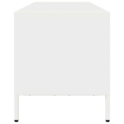 vidaXL TV Cabinet White 135x39x43.5 cm Cold-rolled Steel