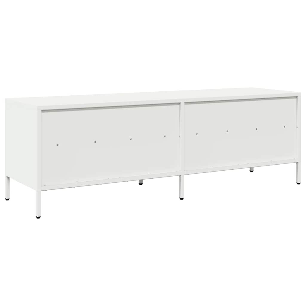vidaXL TV Cabinet White 135x39x43.5 cm Cold-rolled Steel