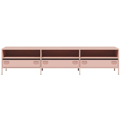 vidaXL TV Cabinet Pink 202x39x43.5 cm Cold-rolled Steel