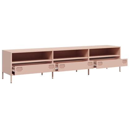 vidaXL TV Cabinet Pink 202x39x43,5 cm Cold-rolled Steel