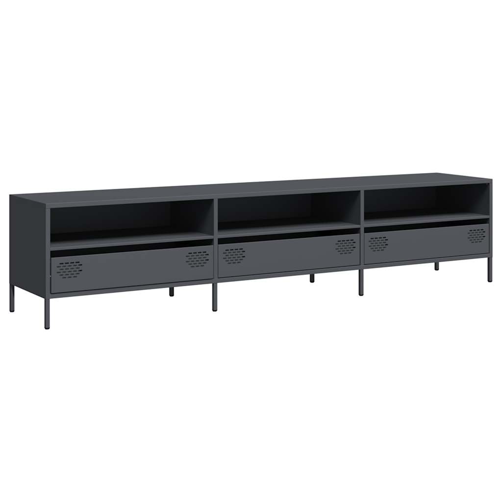 vidaXL TV Cabinet Anthracite 202x39x43,5 cm Cold-rolled Steel