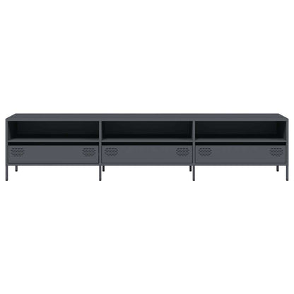 vidaXL TV Cabinet Anthracite 202x39x43.5 cm Cold-rolled Steel