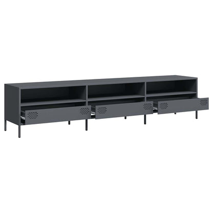 vidaXL TV Cabinet Anthracite 202x39x43,5 cm Cold-rolled Steel