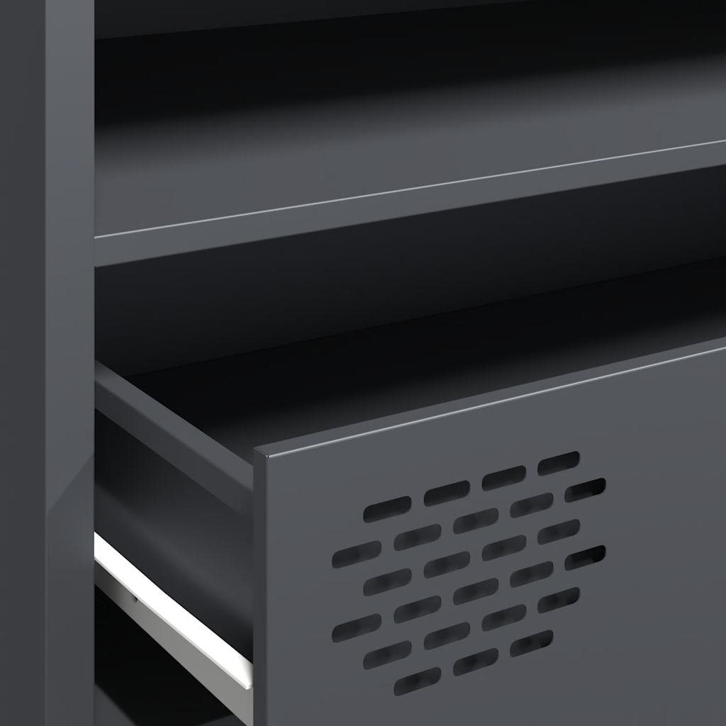 vidaXL TV Cabinet Anthracite 202x39x43,5 cm Cold-rolled Steel