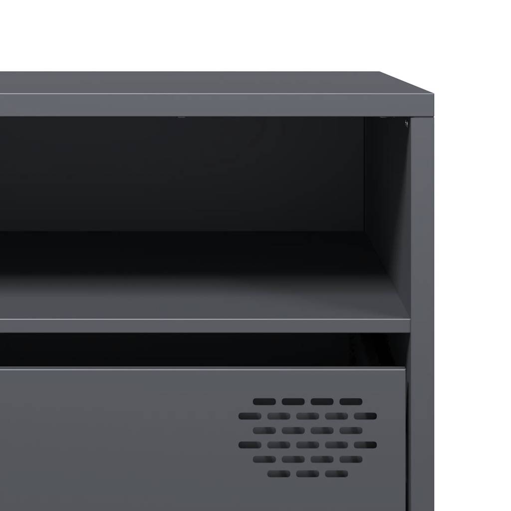 vidaXL TV Cabinet Anthracite 202x39x43.5 cm Cold-rolled Steel