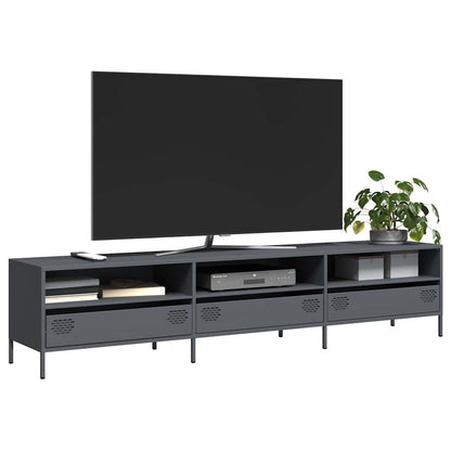vidaXL TV Cabinet Anthracite 202x39x43,5 cm Cold-rolled Steel