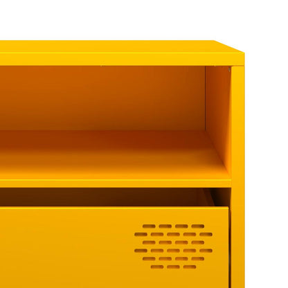 vidaXL TV Cabinet Mustard Yellow 202x39x43,5 cm Cold-rolled Steel
