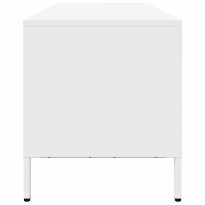 vidaXL TV Cabinet White 202x39x43.5 cm Cold-rolled Steel