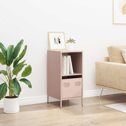 vidaXL Sideboard Pink 35x39x73,5 cm Cold-rolled Steel