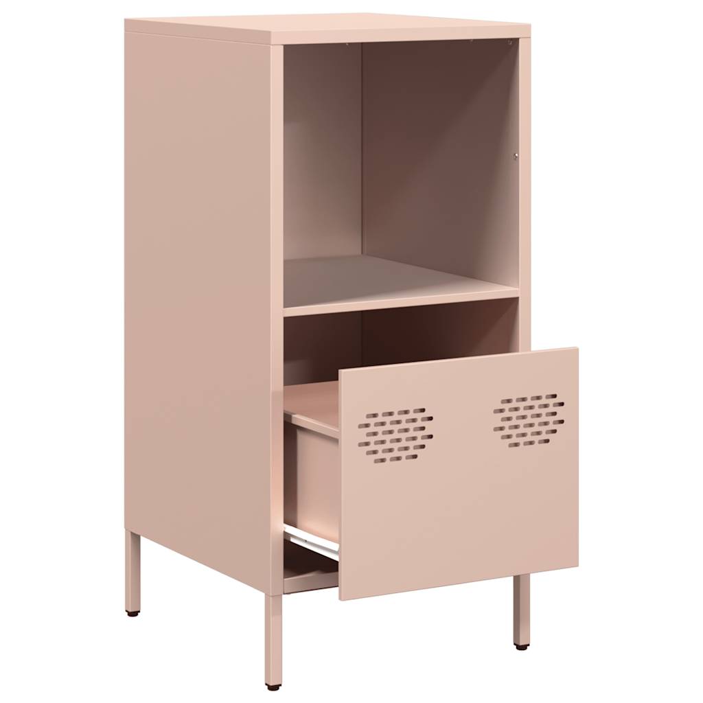 vidaXL Sideboard Pink 35x39x73,5 cm Cold-rolled Steel