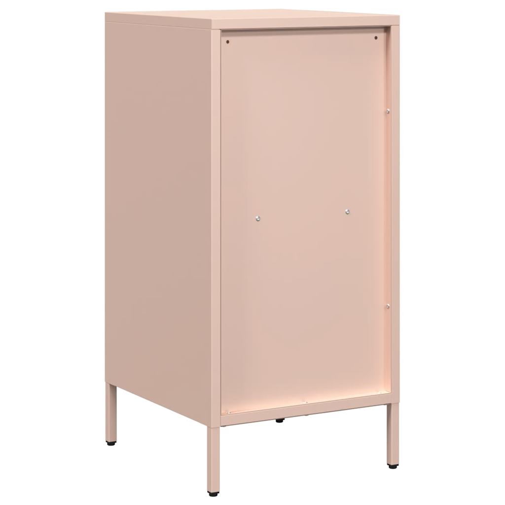 vidaXL Sideboard Pink 35x39x73,5 cm Cold-rolled Steel