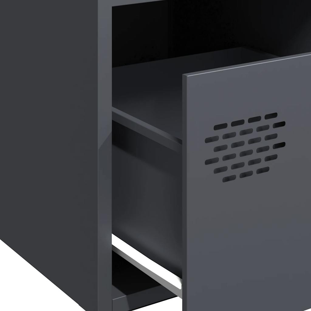 vidaXL Sideboard Anthracite 35x39x73,5 cm Cold-rolled Steel