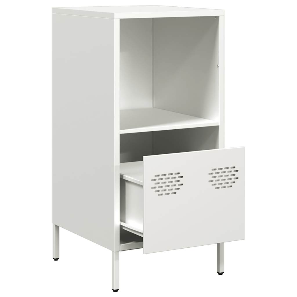 vidaXL Sideboard White 35x39x73.5 cm Cold-rolled Steel