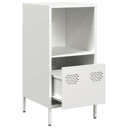 vidaXL Sideboard White 35x39x73.5 cm Cold-rolled Steel